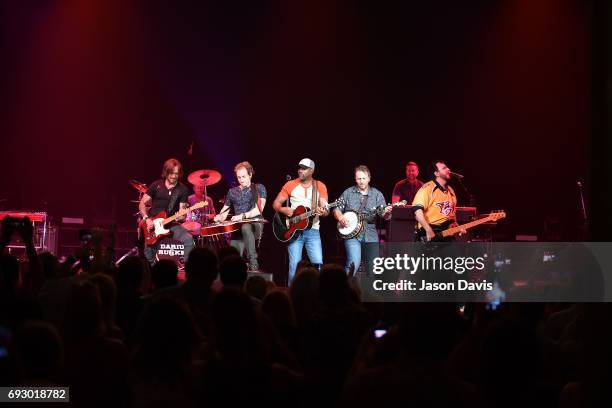 Recording Artist Darius Rucker performs onstage during 8th Annual Darius and Friends concert at Ryman Auditorium on June 5, 2017 in Nashville,...