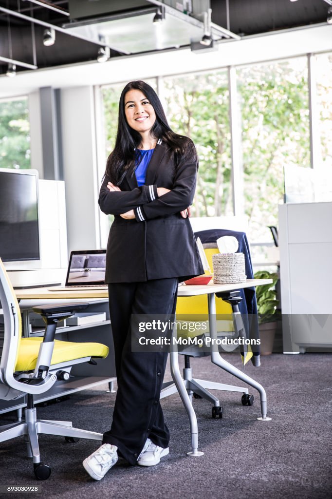 Portrait of woman in modern business office