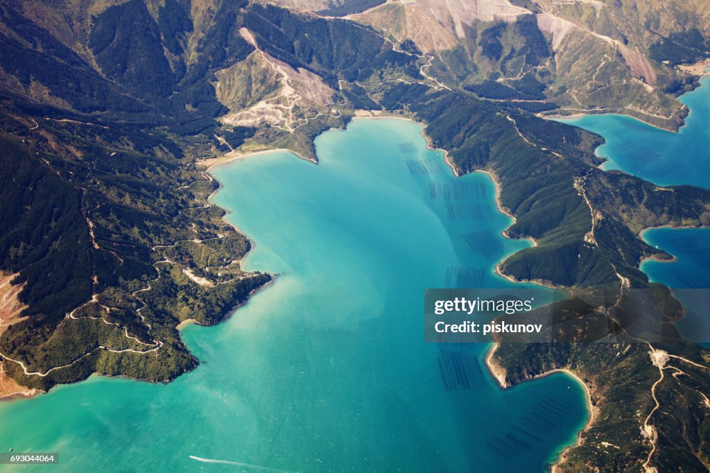 New Zealand aerial view