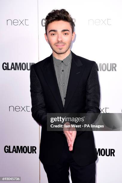 Nathan Sykes attending the Glamour Women of the Year Awards 2017 in association with Next, Berkeley Square Gardens, London.