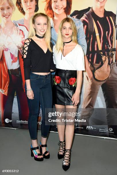 Lina Larissa Strahl, and Lisa-Marie Koroll attend the Bibi and Tina Photo Call and Award Reception at Atelier on June 6, 2017 in Berlin, Germany.