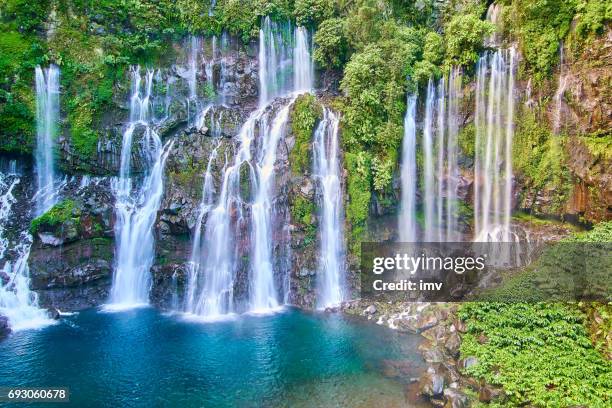 cascade langevin - isola della riunione (reunion island) - réunion foto e immagini stock