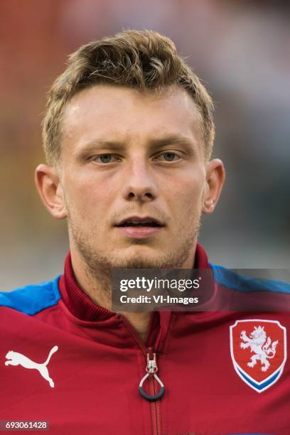 Ladislav Krejci of Czech Republicduring the friendly match between Belgium and Czech Republic on June 05, 2017 at the Koning Boudewijn stadium in...