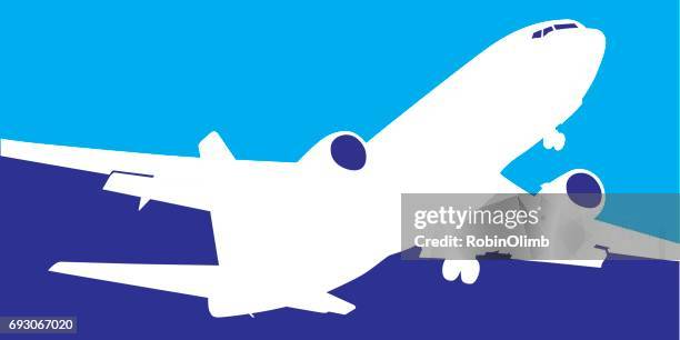 airliner icon - private plane stock illustrations