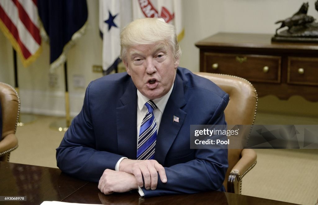 President Donald Trump meets with House and Senate leadership - DC