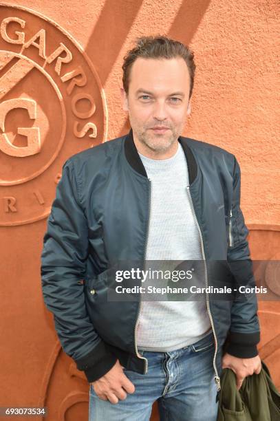 Actor Patrick Mille attends the 2017 French Tennis Open - Day Ten at Roland Garros on June 6, 2017 in Paris, France.