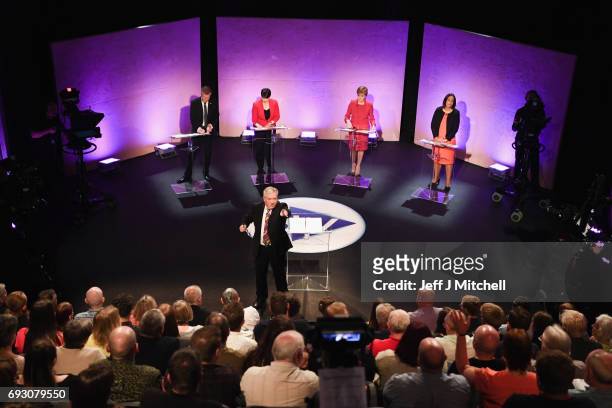 Leader of the Scottish Liberal Democrats Willie Rennie, Scottish Conservative Party leader Ruth Davidson, leader of the SNP Nicola Sturgeon and...