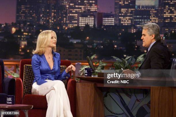 Episode 2015 -- Pictured: Actress Heather Graham during an interview with host Jay Leno on March 3, 2001 --