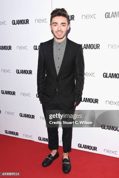 Nathan Sykes attends the Glamour Women of The Year awards 2017 at Berkeley Square Gardens on June 6, 2017 in London, England.