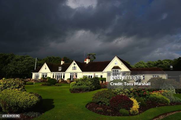 View of the clubhouse during the Lombard Trophy Midland Qualifier at Little Aston Golf Club on June 6, 2017 in Sutton Coldfield, England.