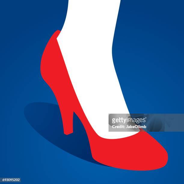 888 Ilustraciones de Zapatos Rojos Mujer - Getty Images
