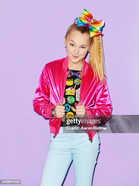 Singer, actress Jojo Siwa is photographed for Tiger Beat on March 17, 2017 at the Sugar Factory in New York City.