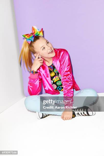 Singer, actress Jojo Siwa is photographed for Tiger Beat on March 17, 2017 at the Sugar Factory in New York City.