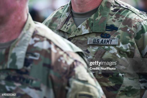 Members of the US Army during the International Commemorative Ceremony of the Allied Forces Landing in Normandy in the presence of the US Army...