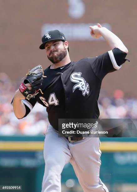 David Holmberg of the Chicago White Sox pitches against the Detroit Tigers at Comerica Park on June 4, 2017 in Detroit, Michigan.