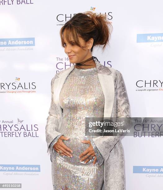 Actress Halle Berry attends the 16th annual Chrysalis Butterfly Ball on June 3, 2017 in Brentwood, California.