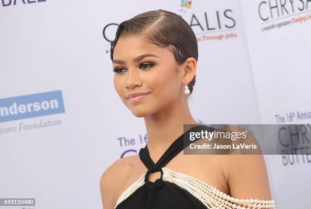 Zendaya attends the 16th annual Chrysalis Butterfly Ball on June 3, 2017 in Brentwood, California.