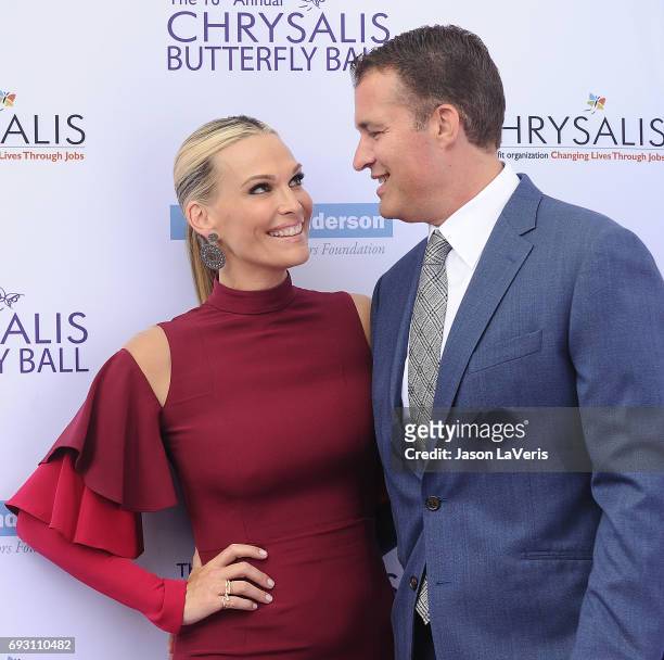 Molly Sims and Scott Stuber attend the 16th annual Chrysalis Butterfly Ball on June 3, 2017 in Brentwood, California.