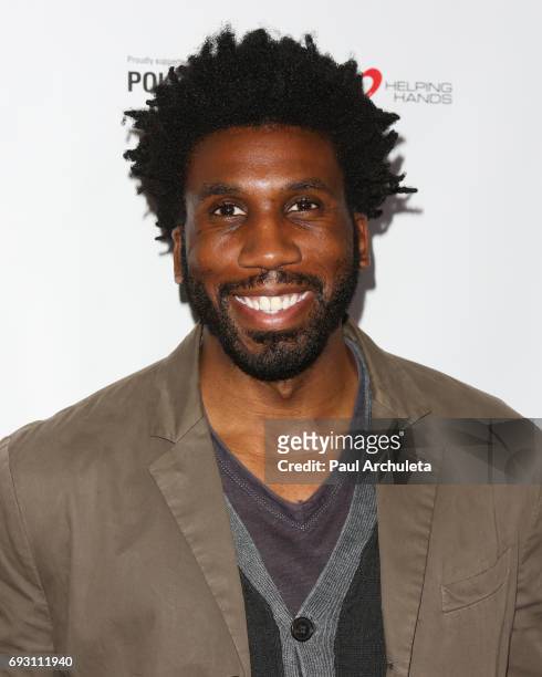Actor Nyambi Nyambi attends the 4th annual 'Ante Up For A Cancer Free Generation Poker Tournament And Casino Night' at Sofitel Los Angeles At Beverly...