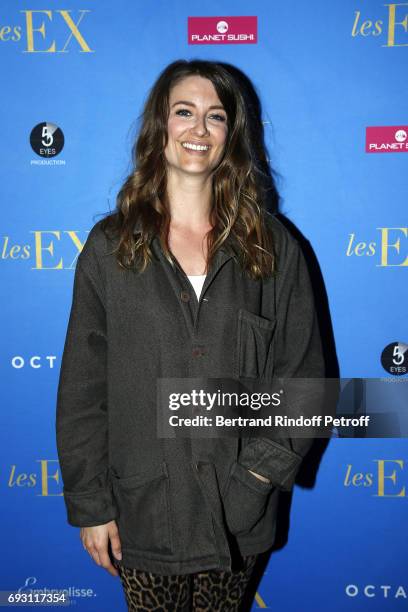 Writer Diane Ducret attends "les Ex" Paris Premiere at Cinema Gaumont Capucine on June 6, 2017 in Paris, France.