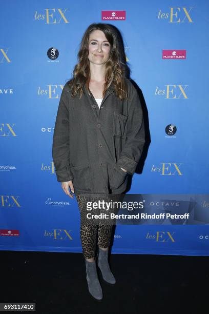 Writer Diane Ducret attends "les Ex" Paris Premiere at Cinema Gaumont Capucine on June 6, 2017 in Paris, France.