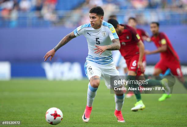 Mathias Olivera of Uruguay during the FIFA U-20 World Cup Korea Republic 2017 Quarter Final match between Portugal and Uruguay at Daejeon World Cup...