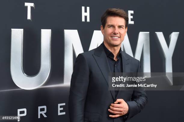 Tom Cruise attends the "The Mummy" New York Fan Event at AMC Loews Lincoln Square on June 6, 2017 in New York City.