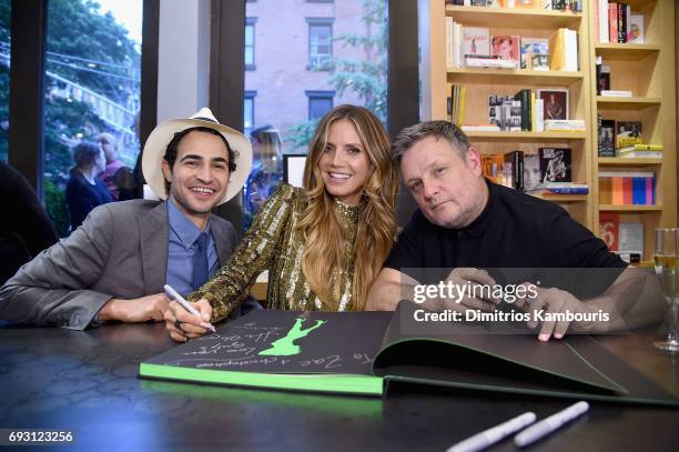 Zac Posen, Heidi Klum And Rankin celebrate Heidi Klum By Rankin at Bookmarc on June 6, 2017 in New York City.