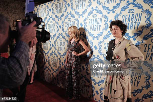 Actors Meredith Hagner and Alia Shawkat attend the "Search Party" FYC event at The McKittrick Hotel on June 6, 2017 in New York City. 27010_002