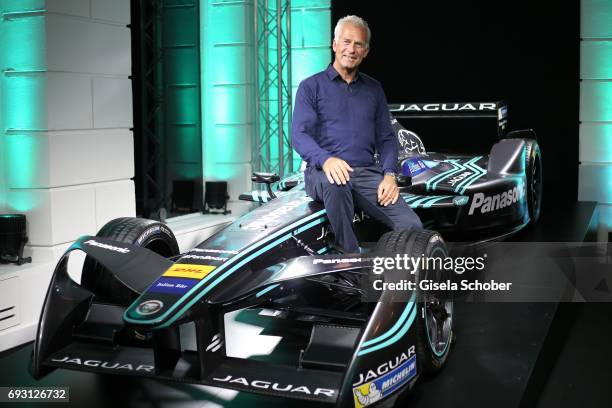 Christian Danner during the Jaguar Land Rover presentation of the 'I-PACE' car concept at Jaguar Land Rover brand boutique on June 6, 2017 in Munich,...