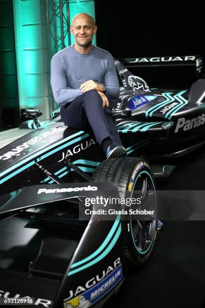 Juergen Vogel during the Jaguar Land Rover presentation of the 'I-PACE' car concept at Jaguar Land Rover brand boutique on June 6, 2017 in Munich,...