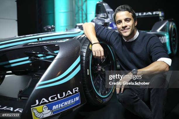 Kostja Ullmann during the Jaguar Land Rover presentation of the 'I-PACE' car concept at Jaguar Land Rover brand boutique on June 6, 2017 in Munich,...