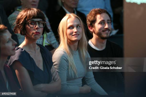 Maria Vogel, daughter of Juergen Vogel, and her boyfriend Benedikt during the Jaguar Land Rover presentation of the 'I-PACE' car concept at Jaguar...