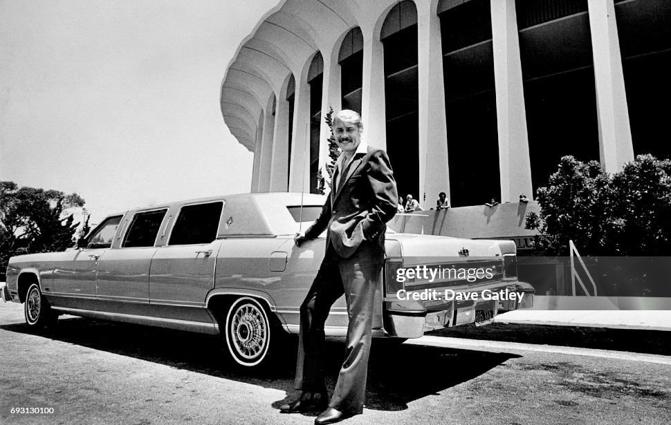 Jerry Buss Outside The Forum