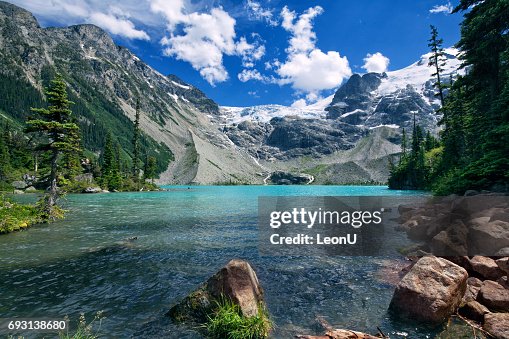 Joffre Lakes in summer, BC, Canada Joffre Lakes in summer, BC, Canada