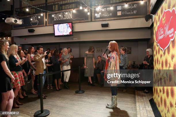 Ree Drummond speaks during The Pioneer Woman Magazine Celebration with Ree Drummond at The Mason Jar on June 6, 2017 in New York City.