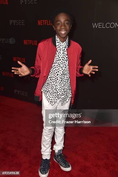 Caleb McLaughlin attends Netflix's "Stranger Things" For Your Consideration event at Netflix FYSee Space on June 6, 2017 in Beverly Hills, California.