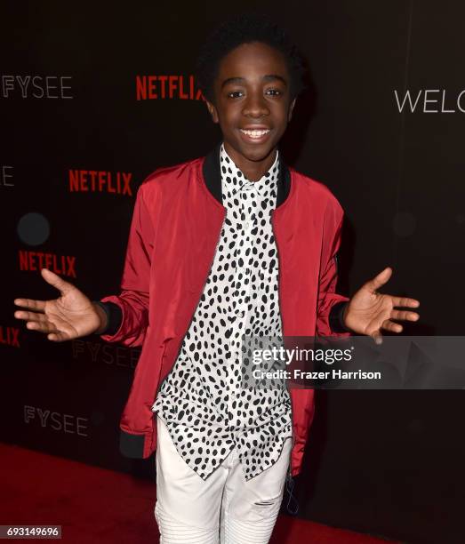 Caleb McLaughlin attends Netflix's "Stranger Things" For Your Consideration event at Netflix FYSee Space on June 6, 2017 in Beverly Hills, California.