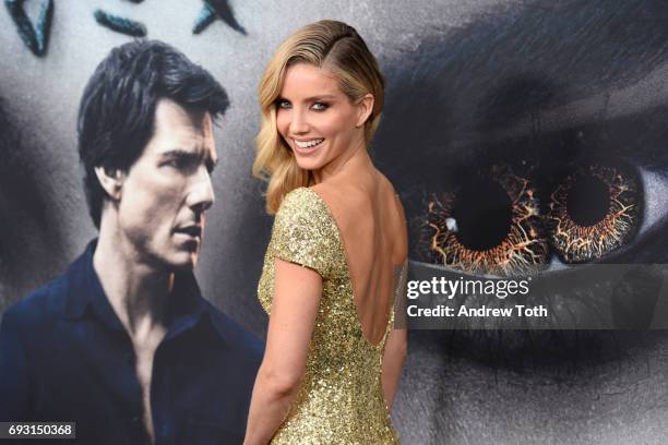 Annabelle Wallis attends "The Mummy" New York fan event at AMC Loews Lincoln Square on June 6, 2017 in New York City.