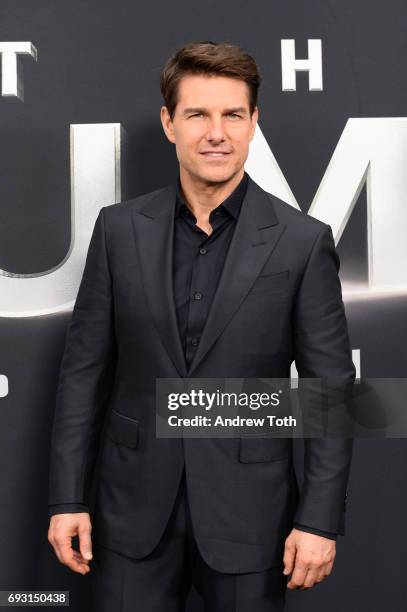 Tom Cruise attends "The Mummy" New York fan event at AMC Loews Lincoln Square on June 6, 2017 in New York City.