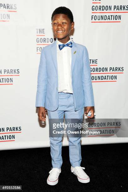 Naviyd Ely Raymond attends the Gordon Parks Foundation Awards Dinner & Auction at Cipriani 42nd Street on June 6, 2017 in New York City.