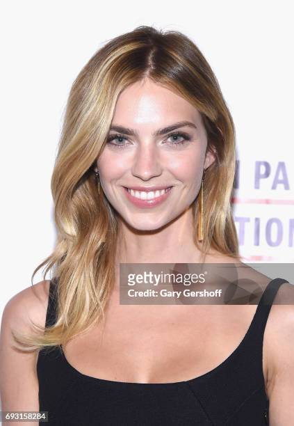 Model Emily Senko attends the 2017 Gordon Parks Foundation Awards gala at Cipriani 42nd Street on June 6, 2017 in New York City.