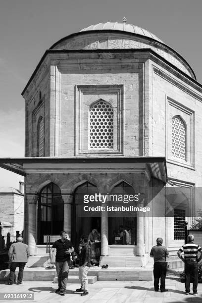 the mausoleum of hurrem sultan in suleymaniye cami - hurrem sultan stock pictures, royalty-free photos & images