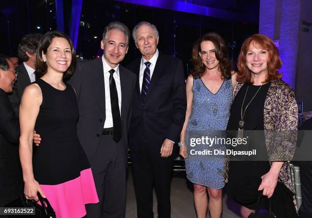 Alan Alda, Debora Spar, Jacqueline Davis and guests attend Lincoln Center Hall Of Fame Gala at the Alice Tully Hall on June 6, 2017 in New York City.