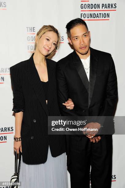 Canis Chow and fashion designer Dao-Yi Chow attend the Gordon Parks Foundation Awards Dinner & Auction at Cipriani 42nd Street on June 6, 2017 in New...