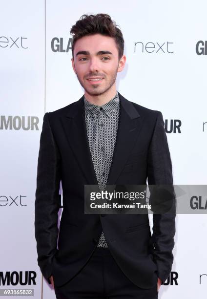 Nathan Sykes attends the Glamour Women of The Year Awards 2017 at Berkeley Square Gardens on June 6, 2017 in London, England.