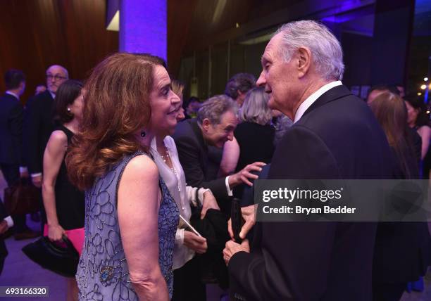 Alan Alda and President of Lincoln Center for the Performing Arts, Debora L. Spar attend Lincoln Center Hall Of Fame Gala at the Alice Tully Hall on...