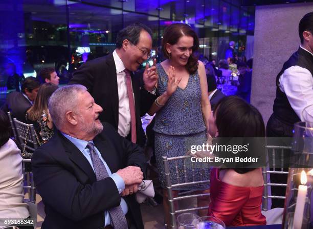 David Rockefeller Jr., Yo-Yo Ma, Debora Spar and Katherine Farley attend Lincoln Center Hall Of Fame Gala at the Alice Tully Hall on June 6, 2017 in...