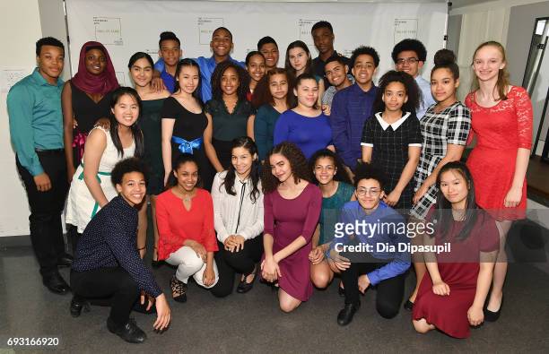 Rosie's Theater Kids Chorus attend Lincoln Center Hall Of Fame Gala at the Alice Tully Hall on June 6, 2017 in New York City.