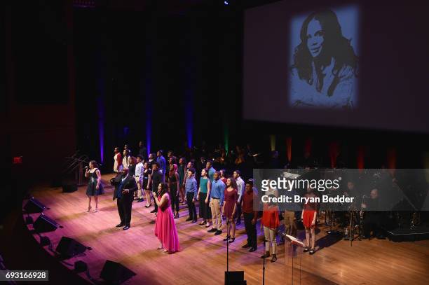 Performers onstage at the Lincoln Center Hall Of Fame Gala at the Alice Tully Hall on June 6, 2017 in New York City.